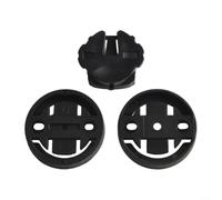 Cycling Computer Base Plate Kit 3 Pieces - Fit for Garmin for bryton for cateye Devices - Secure Bike Stem Mount Adapter Black