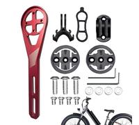 Cycling Computer Mount - durble Metal biks Computer Holder | Carbon Fiber Hollow-Out Space-Saving Bracket For GPS & Cycle Accessories, Secure Extension Mount For Road, Commuting & Travel