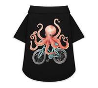 Cycling Cute Octopus Cute Pet T-Shirts Dog Shirt Clothes Funny Beach Pullover Cat Sweatshirt For Small Pets M