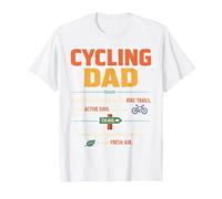 Cycling Dad Definition Mountain Biking Family Trail Riding Value Graphic T-Shirt, Men, White, L