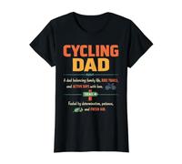 Cycling Dad Definition Mountain Biking Family Trail Riding Value Graphic T-Shirt, Women, Black, S