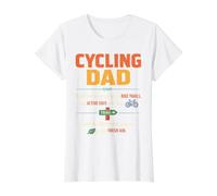 Cycling Dad Definition Mountain Biking Family Trail Riding Value Graphic T-Shirt, Women, White, L