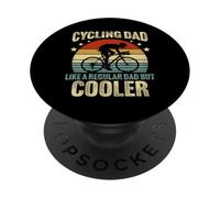 Cycling Dad Like A Regular Dad But Cooler Retro Vintage PopSockets Adhesive PopGrip