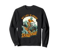 Cycling Design For Bmx Mountain Biking - Is Going Downhill Sweatshirt