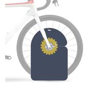 Cycling Disc Brake Cover, Wheel Disc Protector, 20.08x13.19in Road Wash Shield, Oil Fouling Prevention, Sturdy Authentic Design for Road Cycling, Bike Maintenance, Washing, Outdoor Use