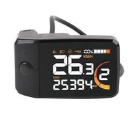 Cycling Display Meter Color Screen Instrument DC48V Multifunctional Water Resistant for G320 G340 Motors with UART Protocol ABS Material 5Pin Connector