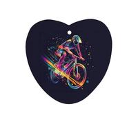 Cycling Forever Colorful Speed 1Pcs Car Air Freshener Automotive Aromatherapy Tablets Hanging Scented Cards for Room Bathroom Love form