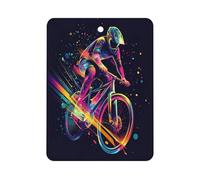 Cycling Forever Colorful Speed 1Pcs Car Air Freshener Automotive Aromatherapy Tablets Hanging Scented Cards for Room Bathroom Square