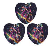 Cycling Forever Colorful Speed 3 Pcs Car Air Freshener Automotive Aromatherapy Tablets Hanging Scented Cards for Room Bathroom Love form