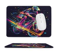 Cycling Forever Colorful Speed Non-Slip Mouse Pads Rubber Base Mouse Mat for Desktop Home Office 7.9"x9.4"