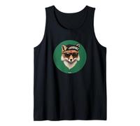 Cycling Fox with Realistic Endurance Road Bike Cap Tank Top