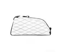 Cycling Frame Bag Waterproof Nylon Slim Profile Bicycle Accessory with Four-Sided Reinforcement for Road and Mountain Bikes, Modular Design for Downtube and Handlebar Bags(White)