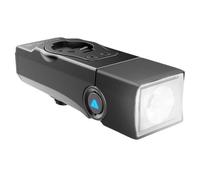 KOM QRL01 Rechargeable Front Light With Garmin & Wahoo Mount - Black / Front / Rechargeable