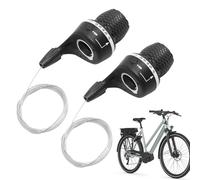 Cycling Gear Shifter - M25 6-Speed Left & Right Handlebar Shifter for Mountain & Folding Bikes | Gear Shift Levers, Accurate Speed Control, Road & Bicycle Transmission