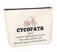 Cycling Gifts for Women Makeup Bag Cycling Lover Gift Cycling Gift for Cyclists Girl Friend Cyclist Presents for Rider Toiletry Bag Bicycle Gift for Bike Lover Gift for Birthday Christmas