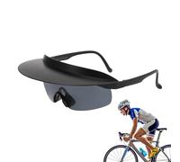 Cycling Glasses - Wide Visor Sunglasses - Mirrored Lenses, Fashion Sports Glasses For Driving Hiking Baseball Festivals Backpacking Camping Bike