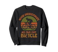 Cycling Grandpa | Old Guy On a Bicycle Bike Lover Dad Sweatshirt