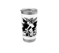 Cycling Guy Comic Look Cyclist Stainless Steel Insulated Tumbler