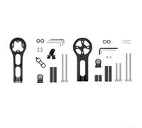 Cycling Handlebar Mount Extended GPS Bike Computer Stand - Lightweight Aluminium Out Front Bracket for Garmin Varia Headlight Action Camera Road MTB Stem(Extended)