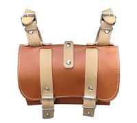 Cycling Handlebar Pouch - Durabless Leather Carrier, Waterproof Holder | Spacious Storage Bag, Front-Mounted Design with Secure Zipper for Commuterss Biking, Long Rides, and Outdoor Adventures