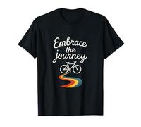 Cycling Humor Embrace The Journey Bike Path Design T-Shirt