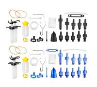 Cycling Hydraulic Brake Bleed Kit - Leak Proof Aluminium Body Bleeder Set, Lightweight Bicycle Brake Maintenance Tool, Disc Service Kit Precision Fluid Repair System for Mountain Road Sports Bikes