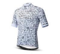 Cycling Jersey Men Bike Jerseys Short Sleeve MTB Jersey Zip Mountain Road Clothing Bicycle Top Shirts Summer Pro Team Sports Riding Racing Cycle Jersey for Male Size M