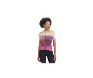 Cycling jersey SPORTFUL FLOW SUPERGIARA JERSEY (CARMINE ROSE YELLOW Woman)