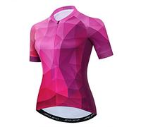 Cycling Jersey Women Bike Shirts Team Bicycle Clothing Ladies Biking Tops Tights Hot Pink S