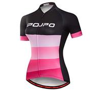 Cycling Jersey Womens Bike Jersey Zip Mountain Cycle Shirts Short Sleeve Road Bicycle Tops Pro Team Racing MTB Tops for Ladies Female Clothing wear Size M