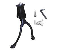 Cycling Kickstand - Heavy Duty Double Bikes Stand for Parking Outdoor | Aluminum Alloy with Stable Rack Support, Two Leg Adjustable Design, Screw Set and Tools for Easy Bicycle Installation
