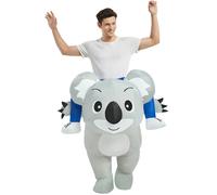 (Cycling koala, Adult 160-190cm) Halloween dinosaur inflatable clothing Cross-border flamingo rabbit funny inflatable doll costume