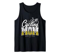 Cycling Mom Leopard Print Bicycle Bike Sport Mother Tank Top