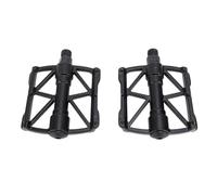 Cycling Pedals Double Side Non Slip Pins Aluminum Alloy Hollow Lightweight Road Mountain Bike Pedals Wide Tread Area Stable Connection for Mountain Road Riding 1 Pair (Black)