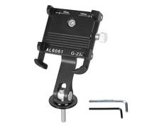 Cycling Phone Holder Mount, Handlebar Cell Phone Holder, Shock Absorbing 180 Degree Adjustable Rack Bracket for Motor Navigation Outdoor Electric Scooter Travel Riding