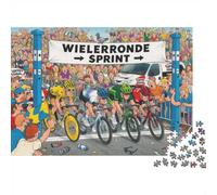 Cycling Race Crowd 1000pcs Mini Puzzle For Adults Challenging | 70x50cm Cardboard Home Decor Smooth Surface Birthday Gift Brain Training