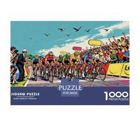 Cycling Race Wooden Jigsaw Puzzle Waterproof 1000 Piece Puzzles for Adults Fun Educational Games