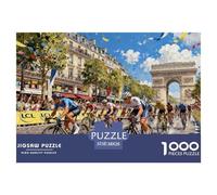 Cycling Race Wooden Jigsaw Puzzle Waterproof 1000 Piece Puzzles for Adults Impossible Challenging Games