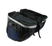 Cycling Rear Rack Bag, Waterproof 600D Oxford Bike Panniers, 28 Cm X 30 Cm Dual-Compartment Saddle Bag, 500 G For Urban Commute And Short Rides(blue)