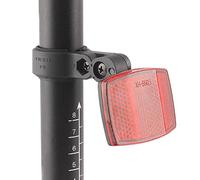 Cycling Reflectors- Biking Rear Reflector Component, 2.13x1.5x1.97 Inch Size Plus High Reflective Design Construction, Marker, Fastener | for Safe Night Riding 25.4-31.8mm Seatpost Biking Use