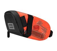 Cycling Saddle Bag - 17x10.7x8cm/6.69x4.21x3.15 Inches, Fits Under Rails, Waterproof | Thickened Support Bags, Internal Pocket, durablesss in Seats, Bicycles Layered Storages, White Black Color