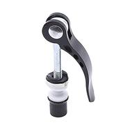 Cycling Seat Clamps 2 Pcs Bicycle Quick Release Aluminium Bike Seat Post Clamp Seatpost Mountain Tube Accessories(Black)