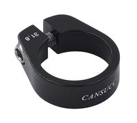 Cycling Seat Clamps 30MM 31.8MM 34.9MM Aluminium Alloy Bicycle Seatpost Clamp Super Light Mountain Road Bike Quick Release Seat Post(31.8MM)