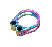 Cycling Seat Clamps 31.8mm 34.9mm Mountain Bicycle Seat Post Clamp Cycling Accessories Aluminum Alloy Hollow Out Seatposts Clamps Clip(Multicolor 34.9mm)