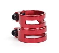 Cycling Seat Clamps Aluminum Double Seatpost Collar Clamp 27.2/31.8mm .8 34.9mm 30. for Road Bike MTB Carbon Frame Balance Clip(Red 27.2 31.8mm)