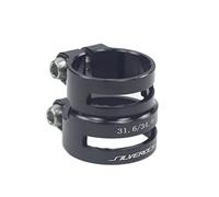 Cycling Seat Clamps Aluminum Double Seatpost Collar Clamp 27.2/31.8mm .8 34.9mm 30. for Road Bike MTB Carbon Frame Balance Clip(Up 31.6 down34.9mm)