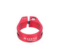 Cycling Seat Clamps Bicycle Seatpost Clamp Saddle Blocking Bike Seat Clip 31.8/34.9MM Post Collar Closure for Dropper 27.2/28.6/31.6MM MTB Clip(Red 34.9MM)