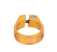Cycling Seat Clamps Bicycle Seatpost Clamp Saddle Blocking Bike Seat Clip 31.8/34.9MM Post Collar Closure for Dropper 27.2/28.6/31.6MM MTB(Gold 34.9MM)