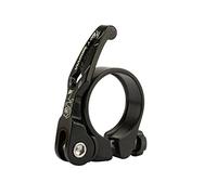 Cycling Seat Clamps MTB Bicycle Seatpost Clamp Quick Release Ultralight Cycling Seat Post Mount 31.8mm 34.9mm Bike Accessories for(31.8mm Black)