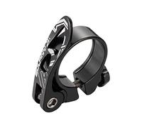 Cycling Seat Clamps MTB Bike Seatpost Clamp Quick Release Aluminium Alloy Bicycle Seat Post Mount 31.8mm 34.9mm Cycling Accessories Clip(34.9mm Black)